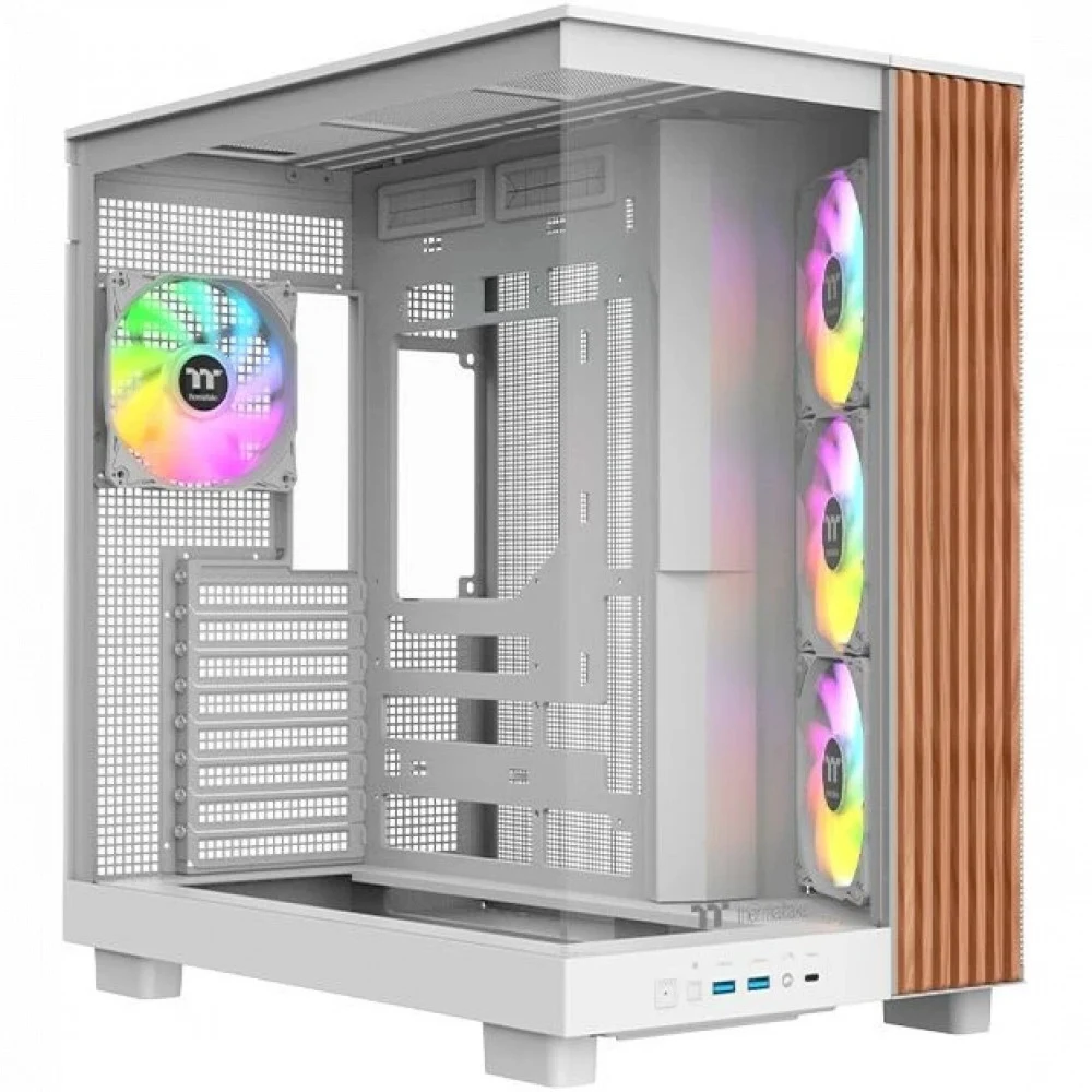 Компьютерный корпус, Thermaltake, View 380 XL WS ARGB Snow, CA-11E-00M6WN-WS, ATX / m-ATX/m-ITX, 1*3.5"/2*2.5", Высота кулера до 160 мм, Длина VGA до 420 мм, 471x 288 x 473 мм, Без Б/П, Белый