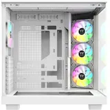 Компьютерный корпус, Thermaltake, View 380 XL WS ARGB Snow, CA-11E-00M6WN-WS, ATX / m-ATX/m-ITX, 1*3.5"/2*2.5", Высота кулера до 160 мм, Длина VGA до 420 мм, 471x 288 x 473 мм, Без Б/П, Белый