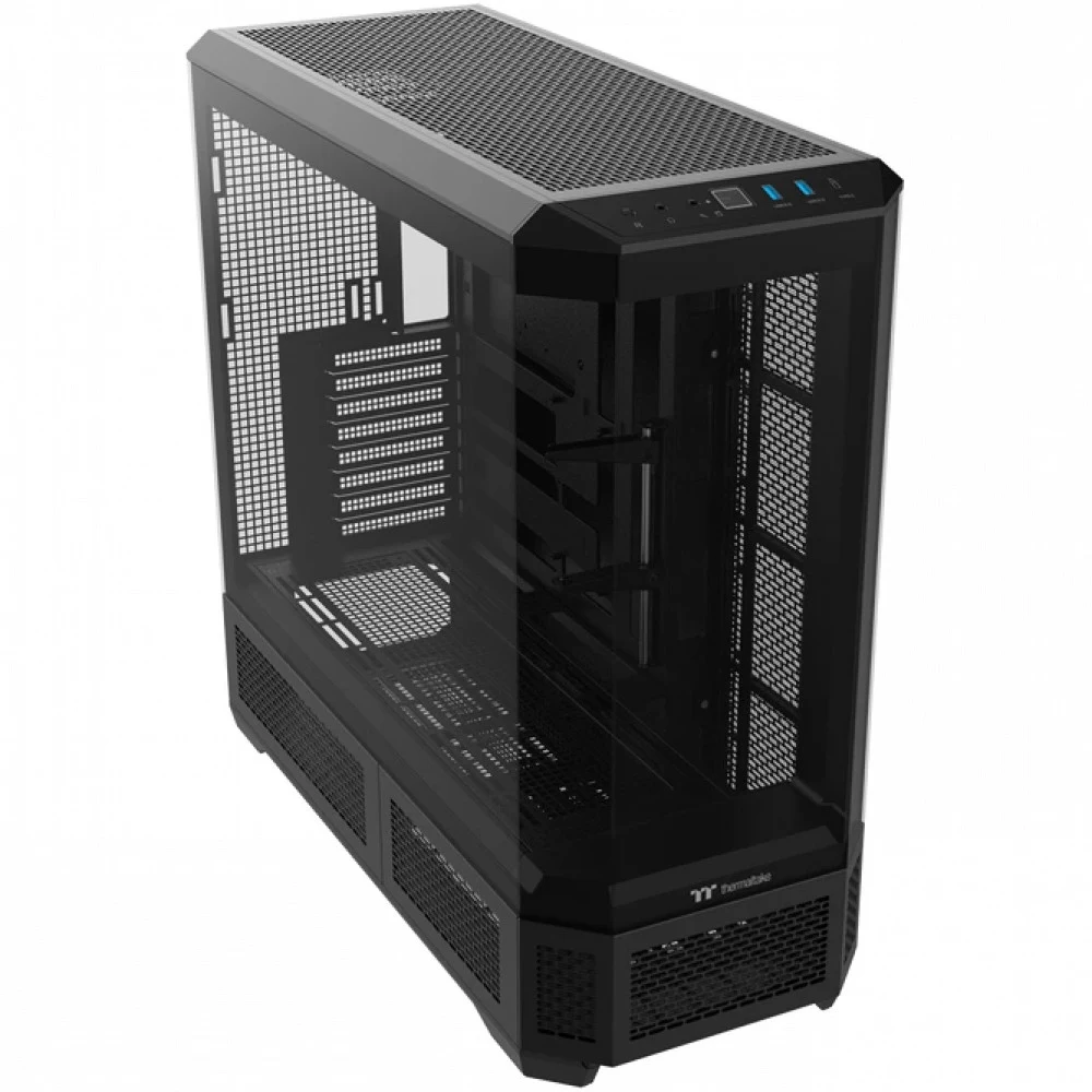 Компьютерный корпус, Thermaltake, View 600 TG, CA-11H-00F1WN-00, ATX / Micro ATX / Mini ITX / E-ATX, 3*3.5"/1*2.5", Высота кулера до 175 мм, Длина VGA до 480 мм, 560 x 249 x 584 мм, Без Б/П, Черный
