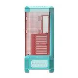 Компьютерный корпус, Thermaltake, View 600 TG Mint Strawberry, CA-11H-00FLWN-00, E-ATX / ATX, 3*3.5"/3*2.5", Высота кулера до 175 мм, Длина VGA до 480 мм, 560 249 584 мм, Без Б/П, Голубой