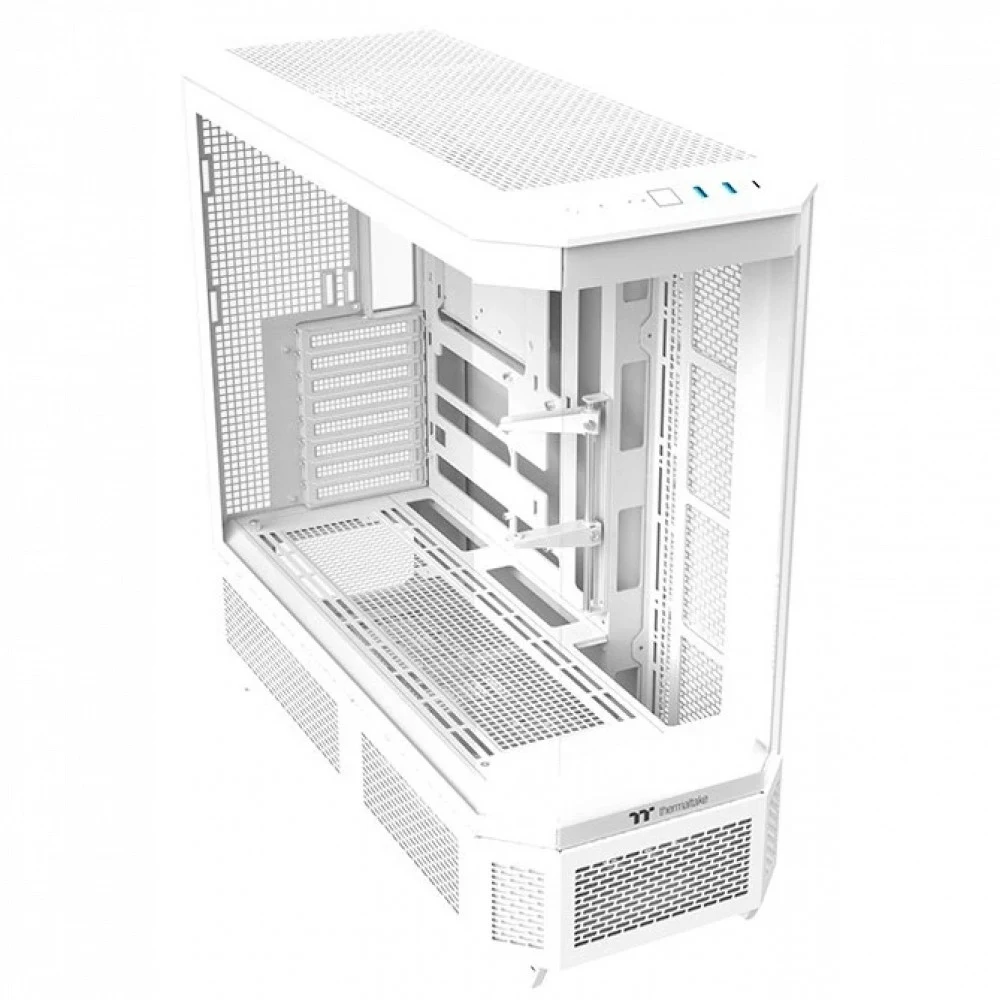 Компьютерный корпус, Thermaltake, View 600 TG Snow, CA-11H-00F6WN-00, E-ATX / ATX, 3*3.5"/3*2.5", Высота кулера до 175 мм, Длина VGA до 480 мм, 560 249 584 мм, Без Б/П, Белый