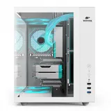 Case ATX midi tower Wintek, Cube pro V909-W TG, (без БП), White