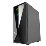 Корпус Wintek Space JX188-5 TG, Mid Tower, ATX, Black, 2x3.5"/2x2.5" HDD, 2xUSB, 2xUSB3.0, Mic+Audio