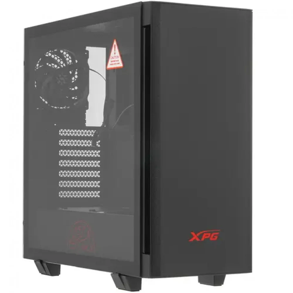 Компьютерный корпус, XPG, Invader Black, INVADER-BKCWW, Mid Tower, ATX/ m-ATX/ Mini-ITX, USB 3.0*2/ HD-Audio+Mic, Кулер 2*12см, Высота процессорного кулера до 170мм, Длина VGA до 430мм, Количество в