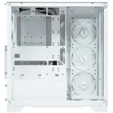 Корпус XPG INVADER X WHITE (INVADERXMT-WHCWW) Mid-Tower Gaming ATX PC Case with Panoramic View, Tempered Glass Panels, and RGB Lighting Black
