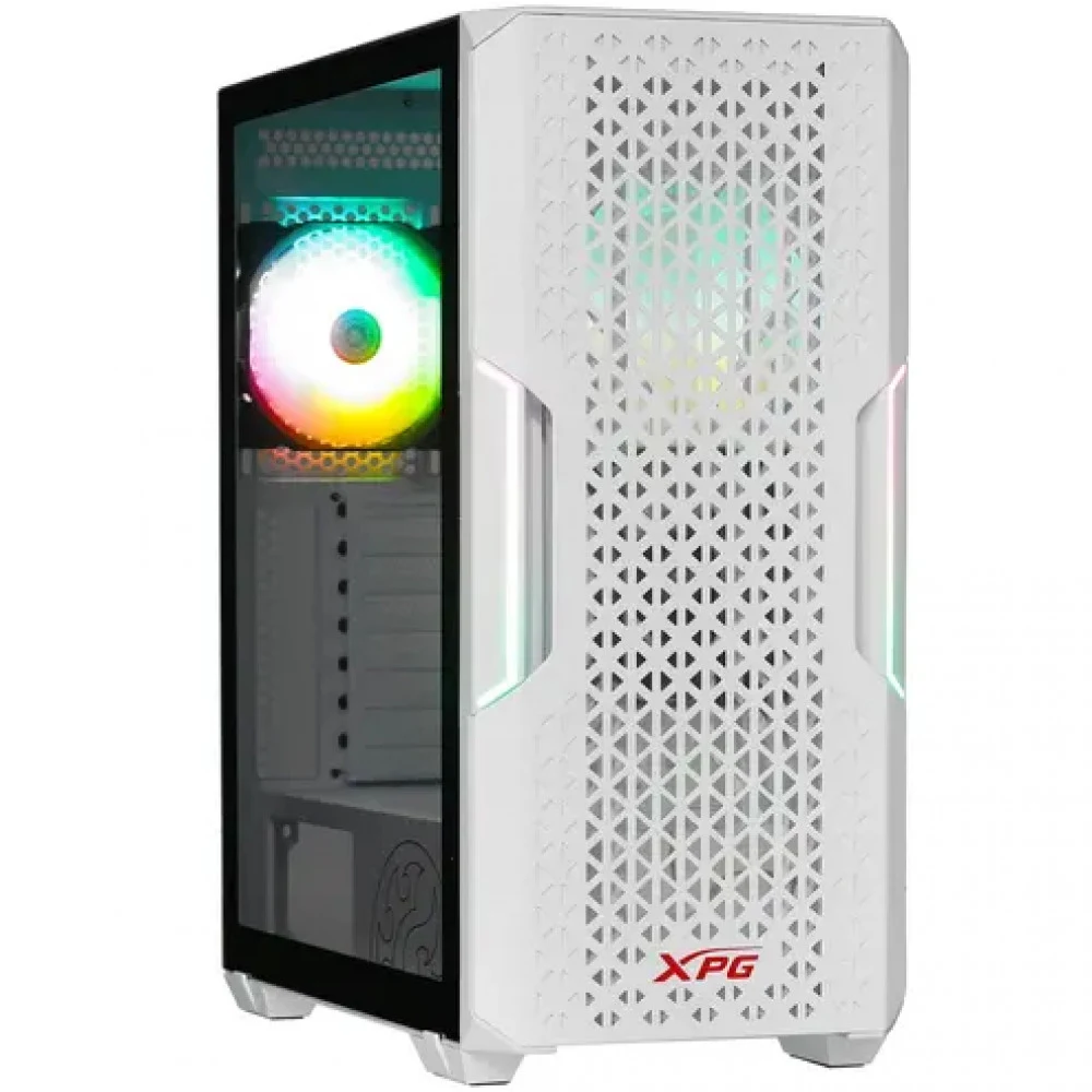 Компьютерный корпус, XPG, Starker Air STARKERAIR-WHCWW, Mini-ITX, Micro-ATX, ATX, 2*USB 3.0, HD-Audio+Mic, 1*LED Control Button, 1*XPG VENTO 120, 1*XPG VENTO ARGB 120, Высота процессорного кулера до