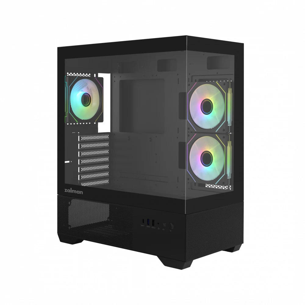 Компьютерный корпус, Zalman, CHRONIX V2 Black, CHRONIX V2 Black, ATX, 1*3.5"/2*2.5", Высота кулера до 165 мм, Длина VGA до 410 мм, 436х215х487 мм, Без Б/П, Черный
