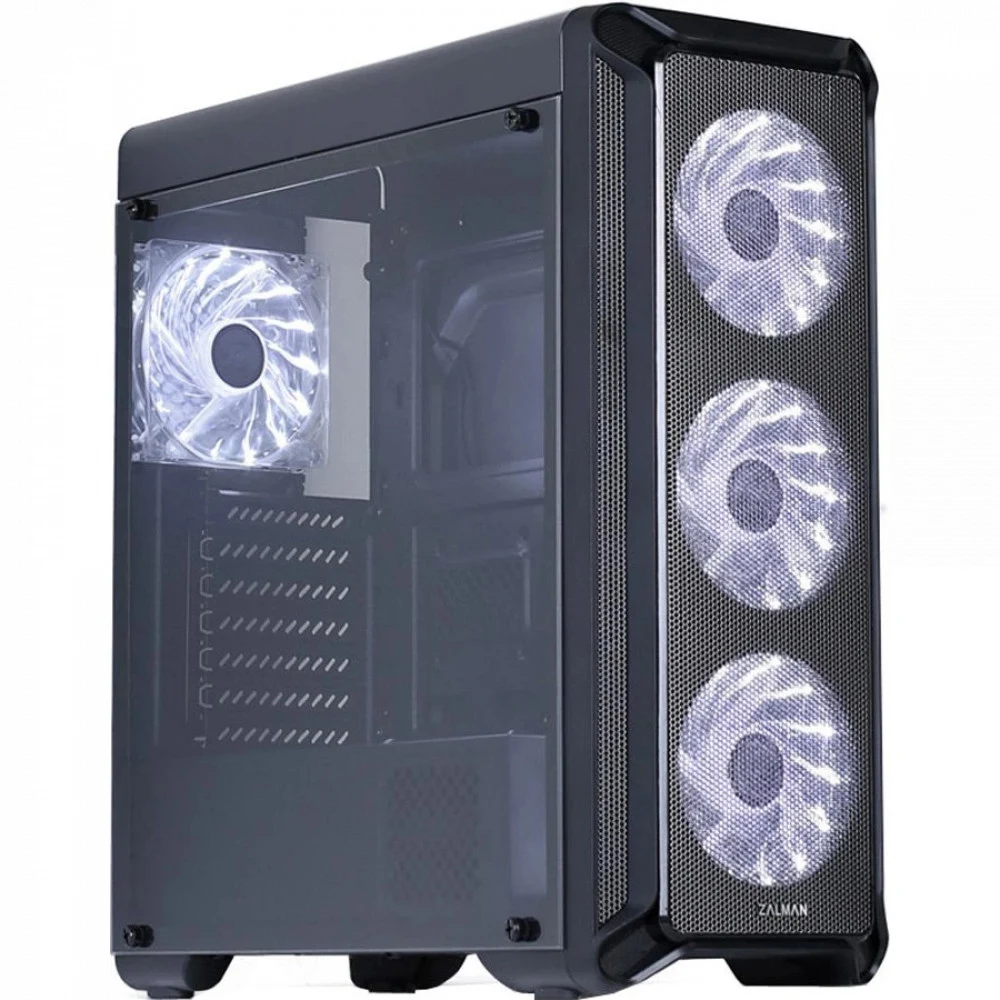 Корпус Zalman i3 черный ATX 2x120mm 2xUSB2.0 1xUSB3.0 audio bott PSU [I3 BLACK]