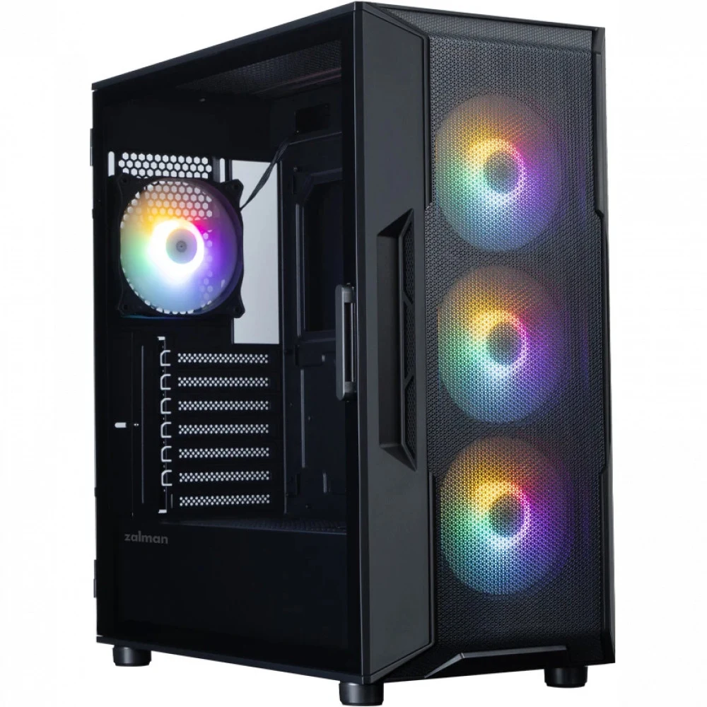Компьютерный корпус, Zalman, i3 NEO V2 Black, i3 NEO V2 Black, ATX, 2*3.5"/1*2.5", Высота кулера до 160 мм, Длина VGA до 400 мм, 476х219х484 мм, Без Б/П, Черный