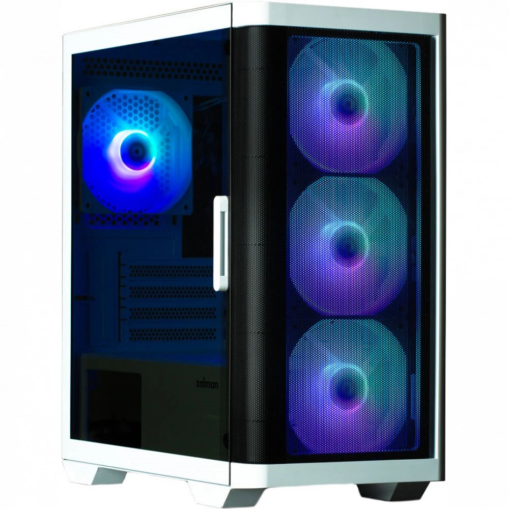 Компьютерный корпус, Zalman, M4 White, Mini Tower, mATX/Mini-ITX, USB 3.02/USB 2.01, HD Audio, 4120мм RGB вентиляторы, Высота процессорного куллера до 157 мм, Длина VGA до 320 мм, Кол-во отсеков 1*3