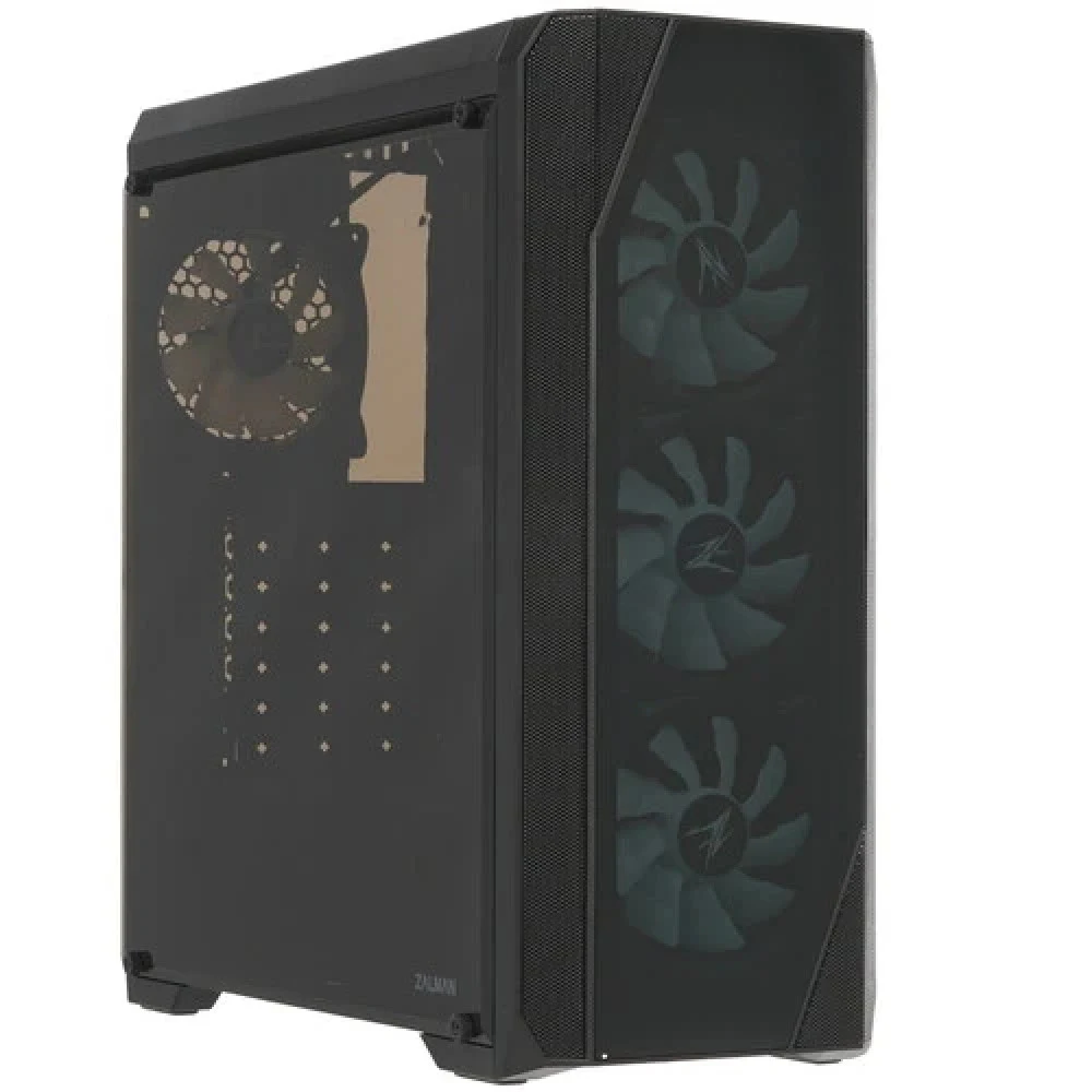Корпус Zalman N5 TF, Mid Tower, ATX, Black, 2x3.5"/4x2.5" HDD, 2xUSB, 1xUSB3.0, Mic+Audio, RGB