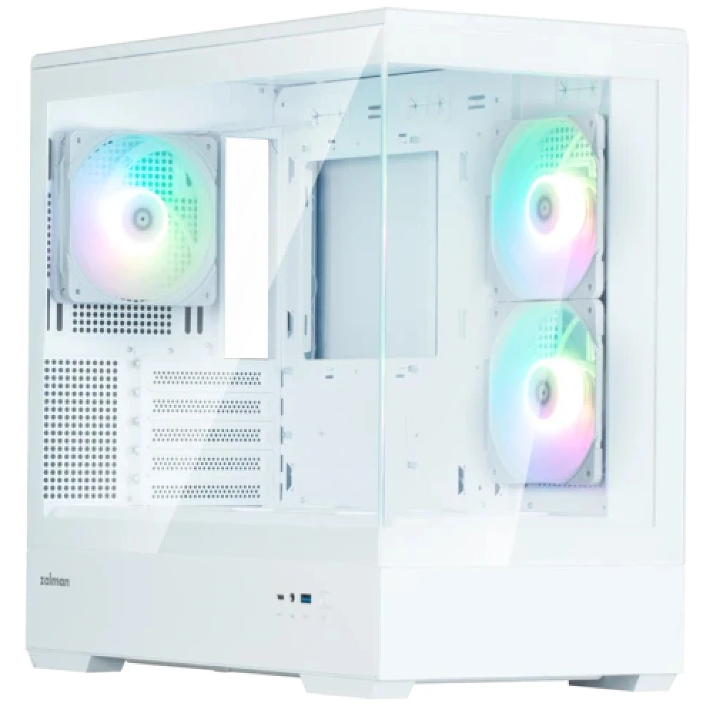 Компьютерный корпус, Zalman, P30 White V2, P30 White V2, Micro-ATX, 2*3.5"/1*2.5", Высота кулера до 173 мм, Длина VGA до 420 мм, 452х235х429 мм, Без Б/П, Белый