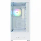 корпус ZALMAN P40 DS, ATX, WHITE, WINDOW, 9.1-inch LCD screen, 2xCombo(2.5” or 3.5”), 1x2.5”, 1xUSB TYPE-C, 2xUSB3.0, SIDE 3x120mm ARGB, REAR 1x120mm ARGB