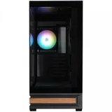 корпус ZALMAN P40 NAMU, ATX, BLACK, WINDOW, WOODEN ELEMENTS, 2xCombo(2.5” or 3.5”), 1xUSB TYPE-C, 2xUSB3.0, SIDE 3x120mm ARGB, REAR 1x120mm ARGB