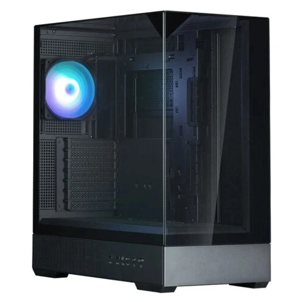 Корпус ZALMAN MidTower P40 Prism черный (ATX, без БП, 2xUSB3.0+USB3.2, 1x120mm ARGB) (Zalman P40 Prism Black)