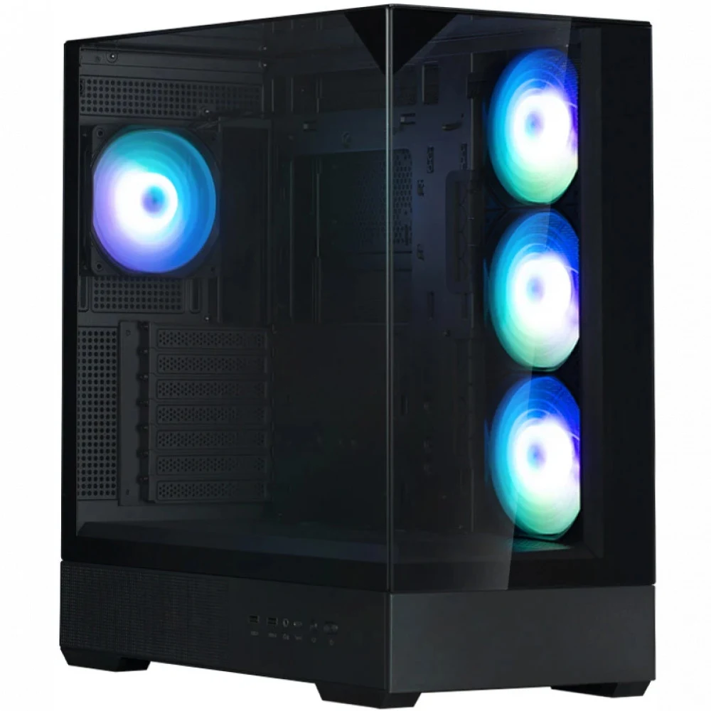 Компьютерный корпус, Zalman, P40 Prism Plus Black, P40 Prism Plus Black, ATX, 3*3.5"/2*2.5", Высота кулера до 165 мм, Длина VGA до 420 мм, 452х235х495 мм, Без Б/П, Черный