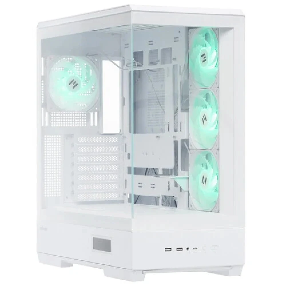 Компьютерный корпус, Zalman, P50 DS WHITE, Mid-Tower, ATX/M-ATX/M-ITX, USB3.0*2, USB Type-C*1, HD Audio, 4*120мм ARGB вентилятор, Высота процессорного кулера до 178мм, Длина VGA до 435мм, 3*3,5/2*2,