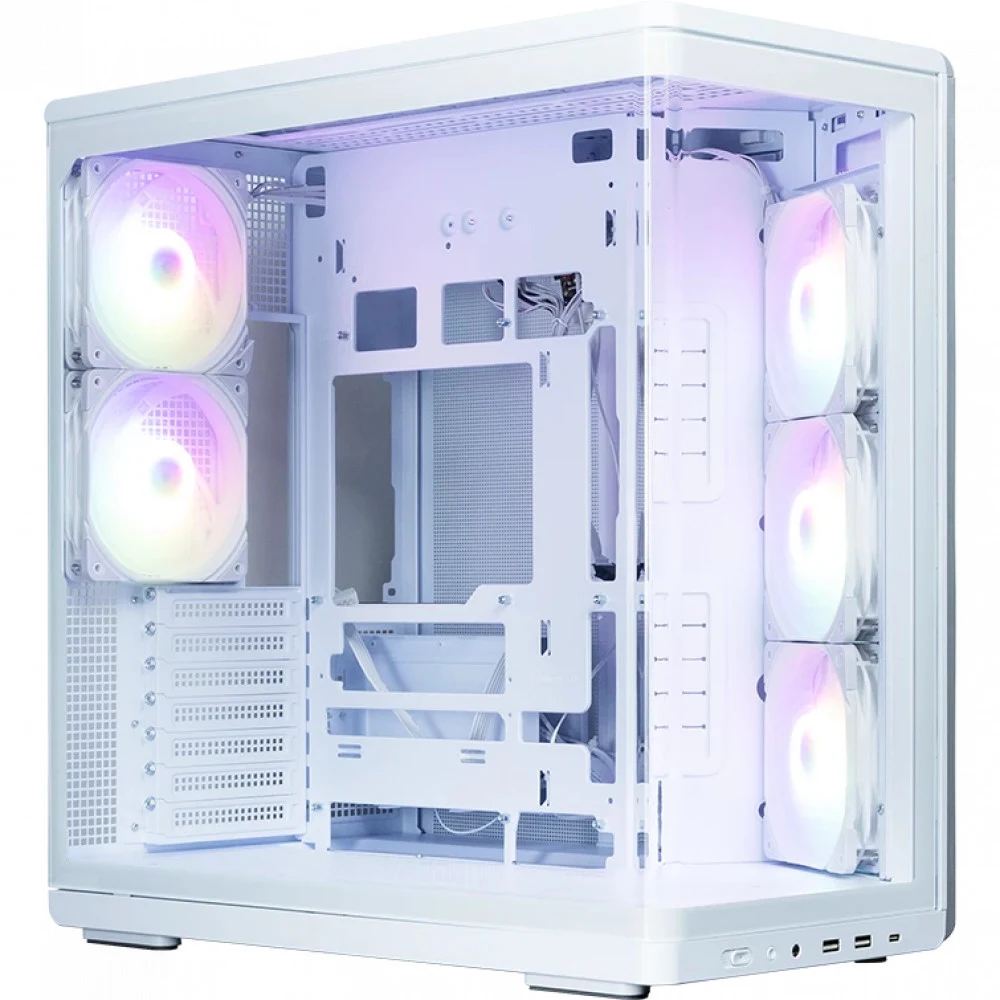 Компьютерный корпус, Zalman, P60 White, P60 White, ATX, 1*3.5"/1*2.5", Высота кулера до 170 мм, Длина VGA до 435 мм, 475х290х478 мм, Без Б/П, Белый