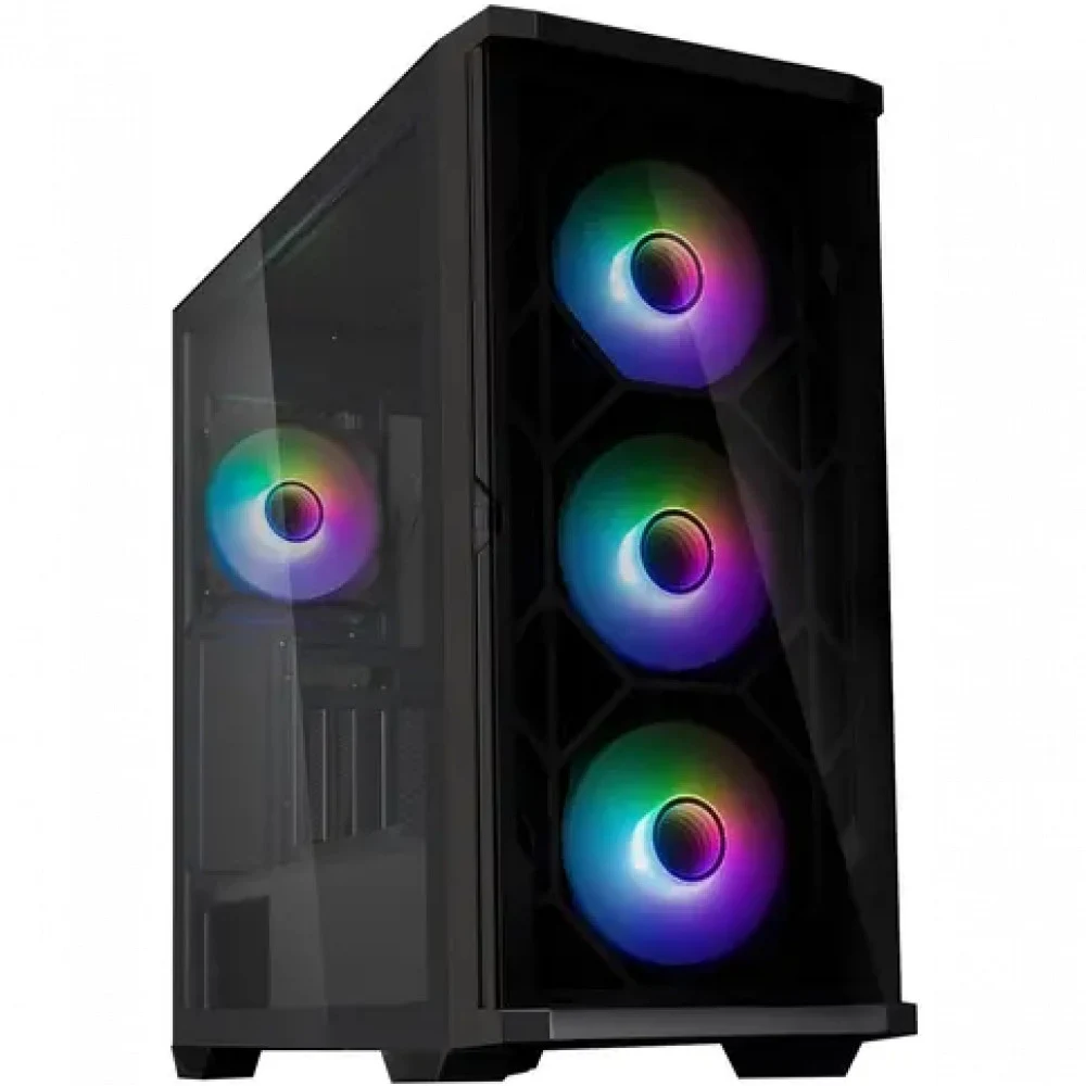 Компьютерный корпус, Zalman, Z10 DUO, Mid Tower, ATX / mATX / Mini-ITX, 2*USB 3.0, USB Type-C, HD Audio/Mic, 3*120 мм ARGB (перед.панель), 1*120 мм ARGB (задняя панель), Высота процессорного куллера