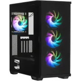 Компьютерный корпус, Zalman, Z10 DUO, Mid Tower, ATX / mATX / Mini-ITX, 2*USB 3.0, USB Type-C, HD Audio/Mic, 3*120 мм ARGB (перед.панель), 1*120 мм ARGB (задняя панель), Высота процессорного куллера