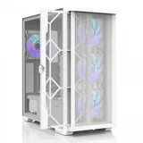 ZALMAN Z10 DUO White, ATX, WHITE, WINDOW, 2x3.5", 2x2.5", 2xUSB3.0, 1xUSB 3.1 Type-C, FRONT 3x120mm Infinity Mirror ARGB, REAR 1x120mm Infinity Mirror ARGB, replaceable front panel
