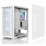 ZALMAN Z10 DUO White, ATX, WHITE, WINDOW, 2x3.5", 2x2.5", 2xUSB3.0, 1xUSB 3.1 Type-C, FRONT 3x120mm Infinity Mirror ARGB, REAR 1x120mm Infinity Mirror ARGB, replaceable front panel