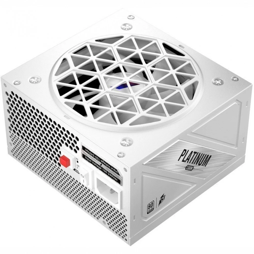 Блок питания, 1STPLAYER, NGDP HA-1300BA3-WH, 1300W, ATX3.0, Platinum, APFC, CPU 2x 4+4-pin, 4*6+2-pin PCI-E, 12*15-pin SATA, 24PIN, 1*12+4-pin PCI-E (12VHPWR), 4*4-pin Molex, Размер вентилятора 1*12
