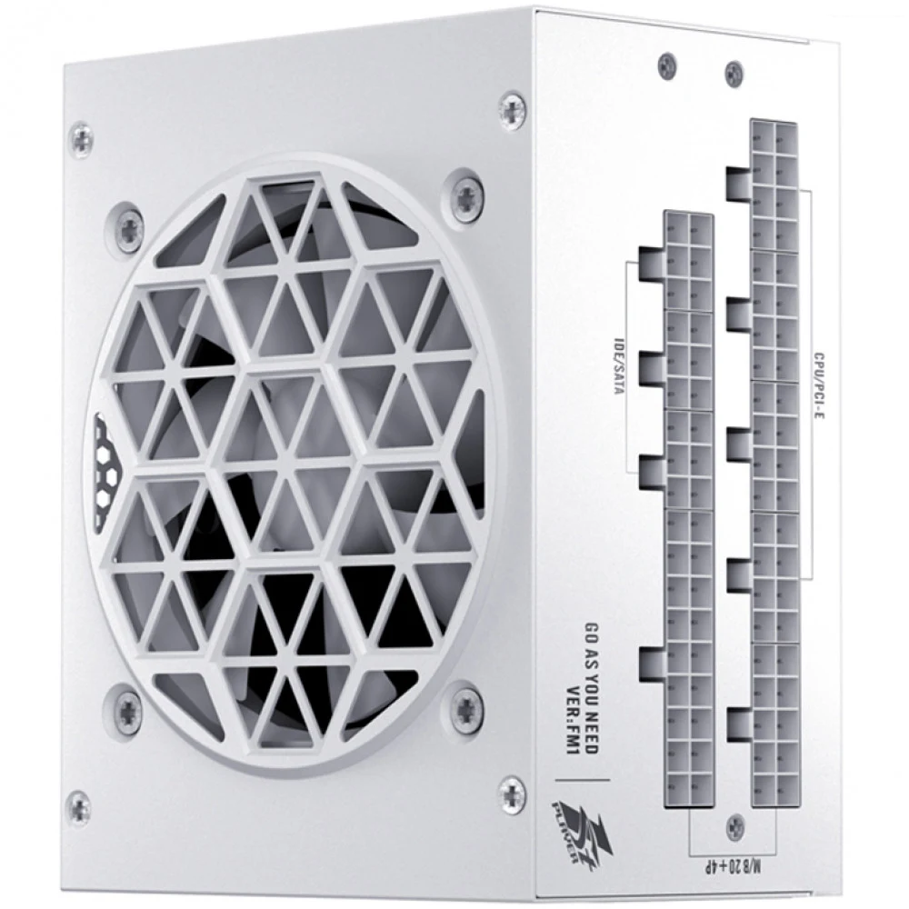 Блок питания, 1STPLAYER, PS-750SFX-WH, 750W, SFX, APFC, PLATINUM, 20+4 pin, 4+4pin, 8*Sata, 4*Molex, 2*PCI-E 6+2pin, Modular, Вентилятор 8см, 100х125х63.5мм, Белый