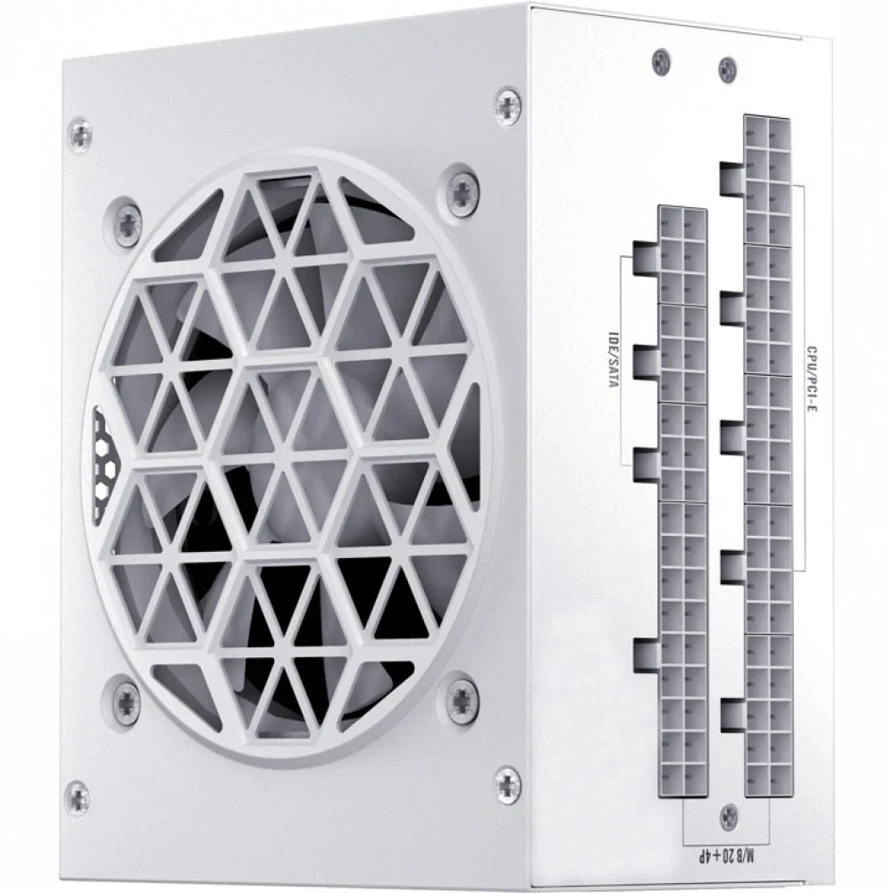 Блок питания, 1STPLAYER, SFX, SFX-PLT-850-WH-EU, 850W, SFX, APFC, GOLD, 20+4pin, 4+4pin, 8*Sata, 4*Molex, 2*PCI-E 6+2pin, 1*(16pin)12VHPWR, Modular, Вентилятор 8см, 100х125х63.5мм, Белый