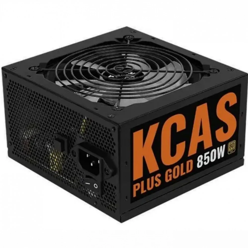 Блок питания Aerocool ATX 850W KCAS PLUS GOLD 850W ARGB 80+ gold 24+2x(4+4) pin APFC 120mm fan color LED 8xSATA RTL