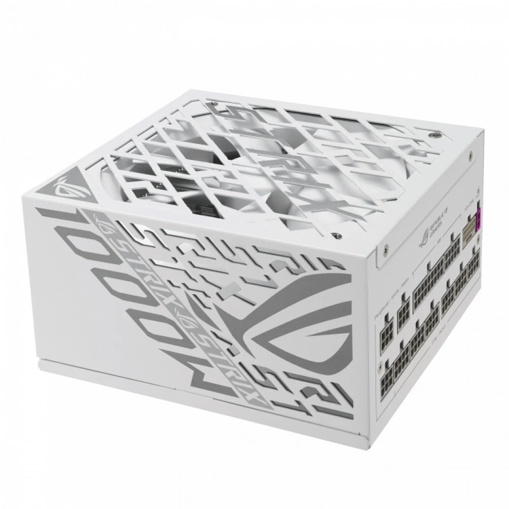 Блок питания ASUS ROG-STRIX-1000P-GAMING-WHITE, 1000W, 80Plus Platinum, Full Modular, RGB, WHITE, BOX