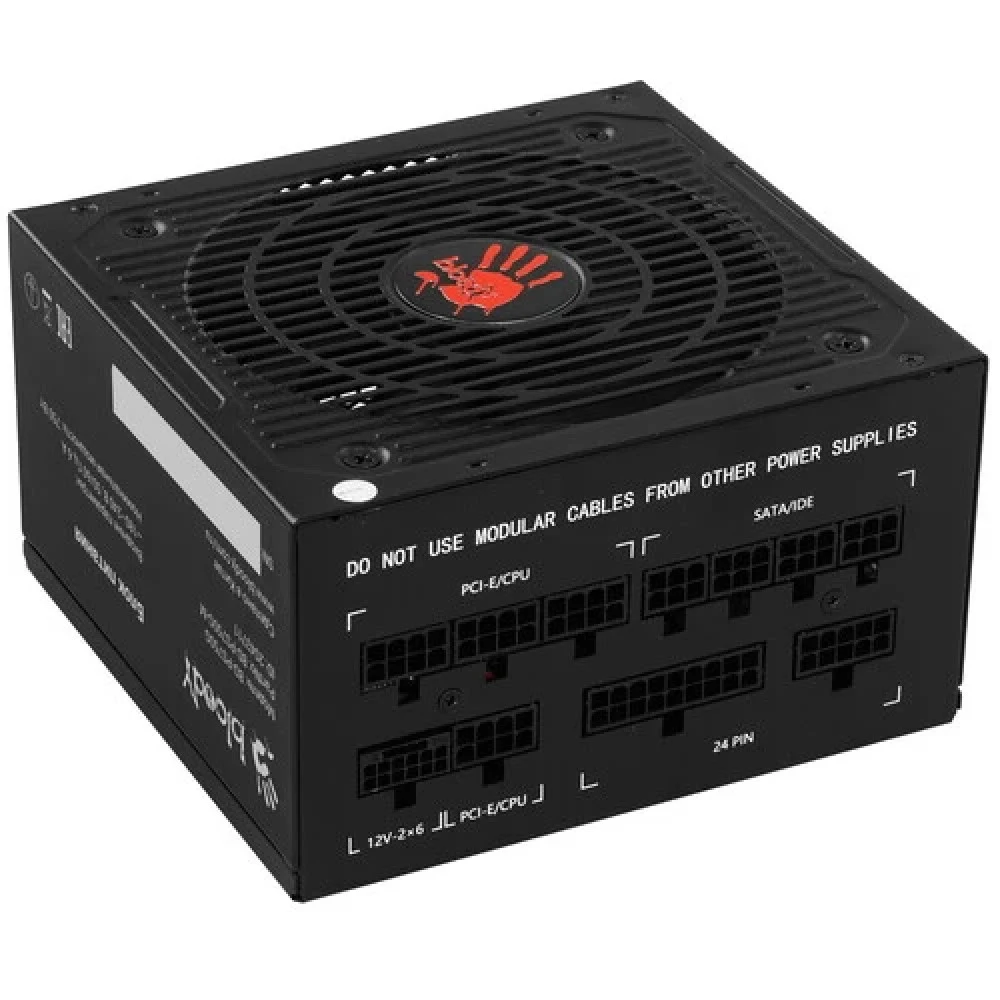 Блок питания Bloody ATX 750W BD-PS750G 80+ gold (20+4pin) APFC 120mm fan 6xSATA Cab Manag RTL [BD-PS750G-M]