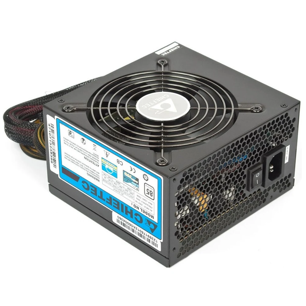 Блок питания, Chieftec, A-80 CTG-650C, 650W, ATX, APFC, Semi Modular, 20+4pin, 4+4pin, 6*Sata, 4*Molex, 2*PCIe 6+2-pin, Вентилятор 12см, Черный