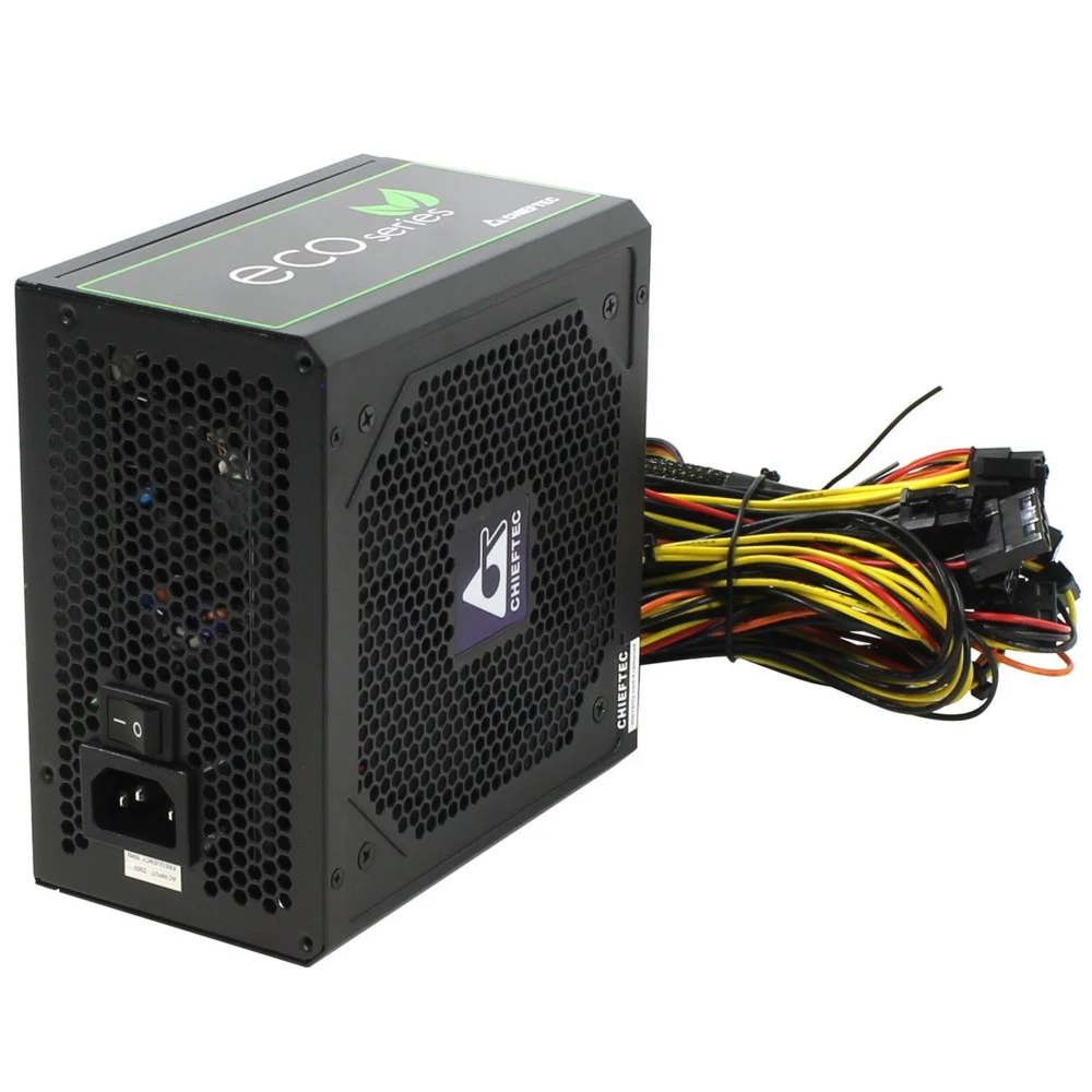 Chieftec PSU GPE-700S 700W ECO ATX2.3/EPS12V 230V CabMan RT 85%+ 12cm Fan Active PFC Fix:24pin ATX, 8(4+4)p Mod:2x8(6+2)p,2x(SATAx3),2xMolex