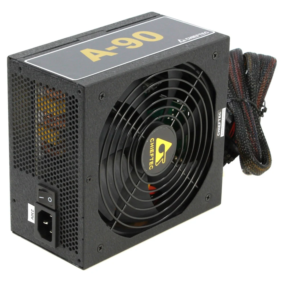Блок питания Chieftec PSU GDP-650C 650W A-90 ATX2.3/EPS12V 230V CabMan RT 90%+ 14cm Fan Active PFC Fix:20+4, 8(4+4)p Mod:2x8(6+2)p,2x(SATAx3),3xMolex+Flop