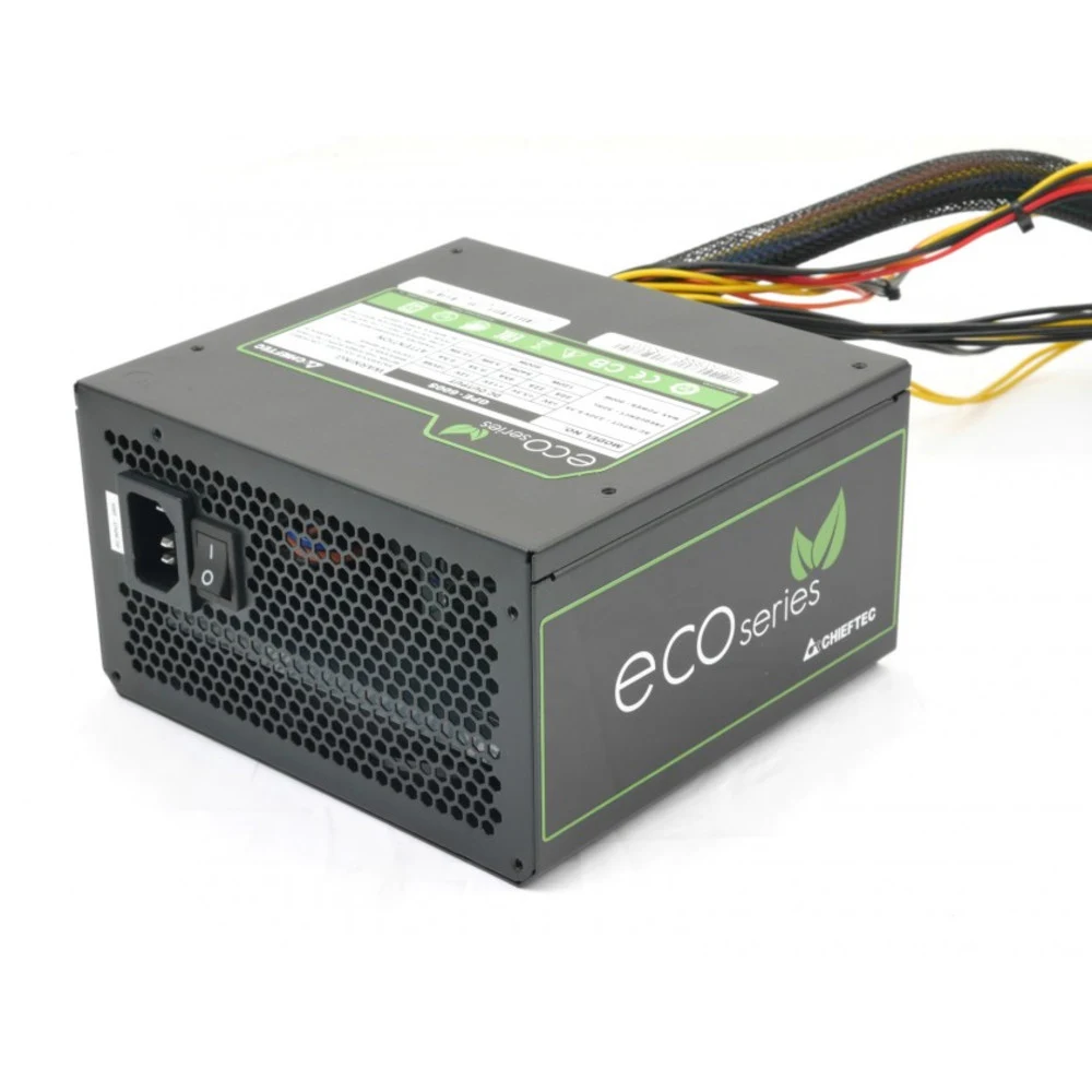 Chieftec PSU GPE-600S 600W ECO ATX2.3/EPS12V 230V CabMan RT 85%+ 12cm Fan Active PFC Fix:24pin ATX, 8(4+4)p Mod:2x8(6+2)p,2x(SATAx3),2xMolex