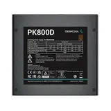 Блок питания, Deepcool, PK800D R-PK800D-FA0B-EU, 800W, ATX, Bronze, 20+4 pin, 4+4pin, 8*Sata, 4*Molex, 4*PCI-E 6+2 pin, Вентилятор 12 см, Кабель питания, Чёрный