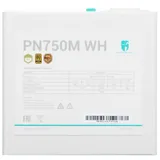 Блок питания, GamerStorml, PN750М WH R-PN750M-FC0W-WGEU, 750W, ATX 3.1, Gold, APFC, 20+4 pin, 2*4+4pin, 8*Sata, 2*Molex, 3*PCI-E 6+2 pin, 1*(16Pin)12VHPWR, Модульный, Вентилятор 12см, Кабель питания
