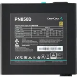 Блок питания, Deepcool, PN850D R-PN750D-FC0B-EU, 850W, ATX 3.0, Gold, APFC, 20+4 pin, 2*4+4pin, 8*Sata, 2*Molex, 3*PCI-E 6+2 pin, 1*(16Pin)12VHPWR, Вентилятор 12см, Кабель питания, Чёрный