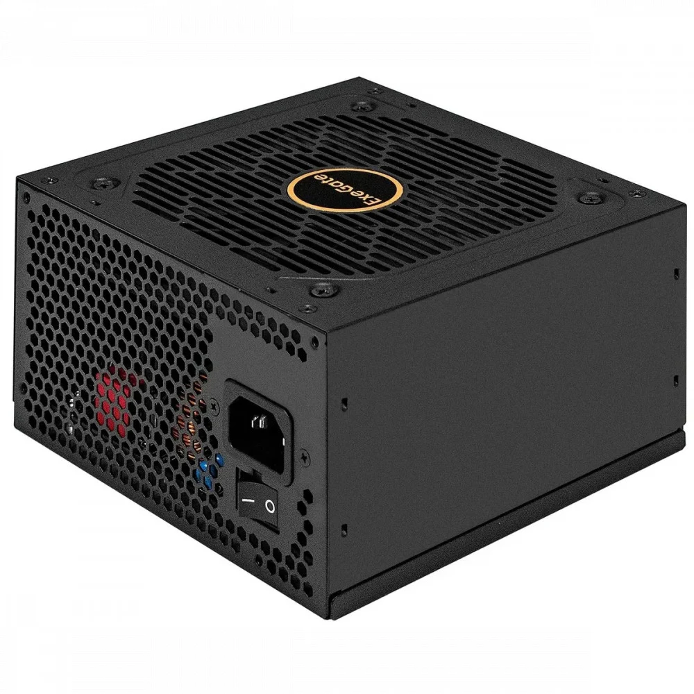 Блок питания 750W ExeGate 80 PLUS® GOLD 750VSP FС (5лет гарантии, ATX3.0, APFC+DC-DC, КПД 90% (80 PLUS GOLD), 120mm silent fan, flat cables 24pin, 2x(4+4)pin, PCIE5.0/12VHPWR, 4xPCI-E, 6xSATA, 3xIDE