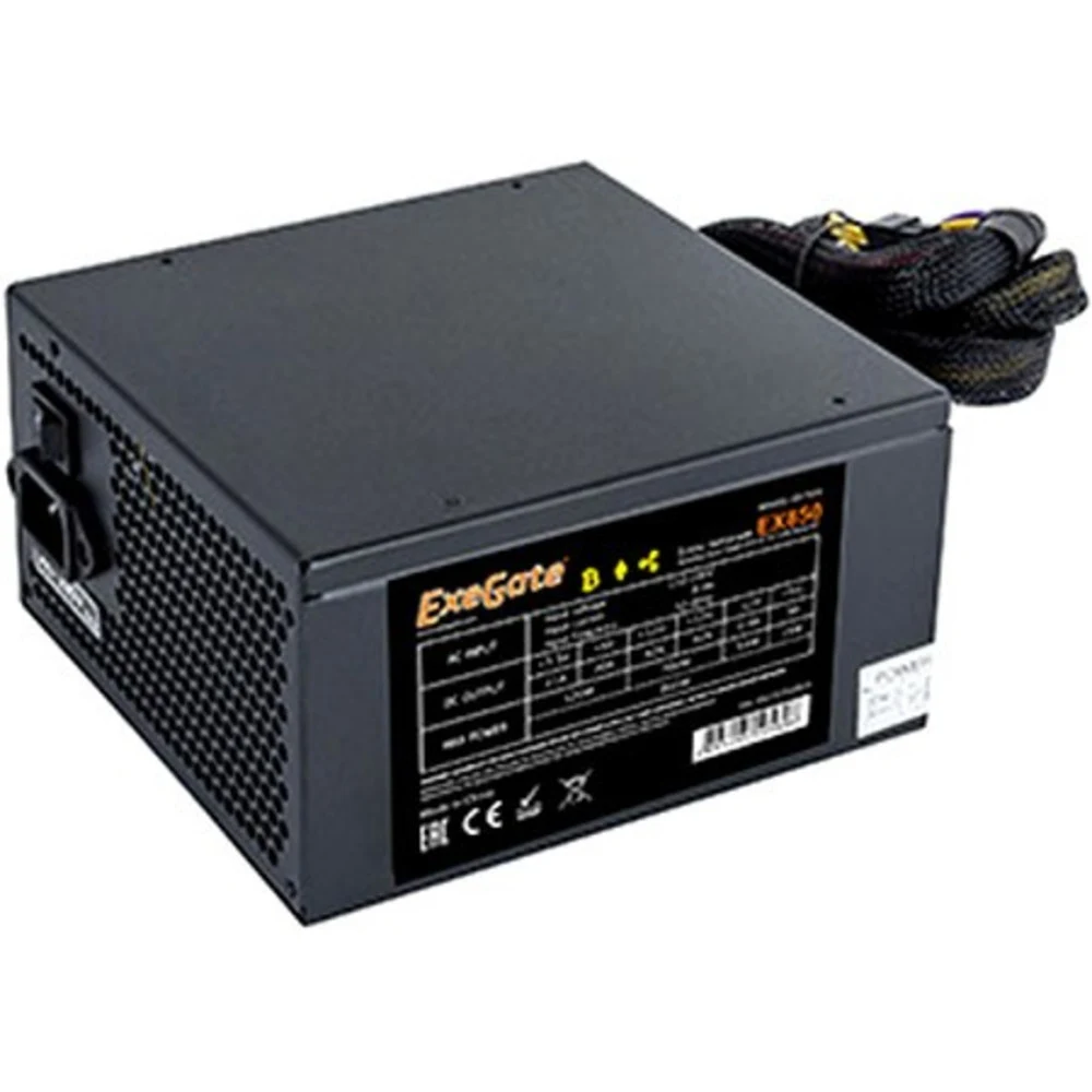 REF Блок питания 1000W ExeGate Gaming Standard 1000PGS (ATX, APFC+Dual Forward, КПД 82% (80 PLUS), 14cm silent fan, flat cables 24pin, 2x(4+4)pin, 6xPCI-E, 8xSATA, 4xIDE, Cable Management, black, ка