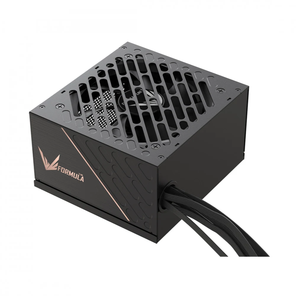 Блок питания, Formula V, FV-750BD, 750W, ATX 3.1, Bronze, APFC, 20+4 pin, 2*4+4pin, 5*Sata, 3*Molex, PCI-E 6+2 pin, 1*(16Pin)12VHPWR, Вентилятор 12см, Кабель питания, Чёрный