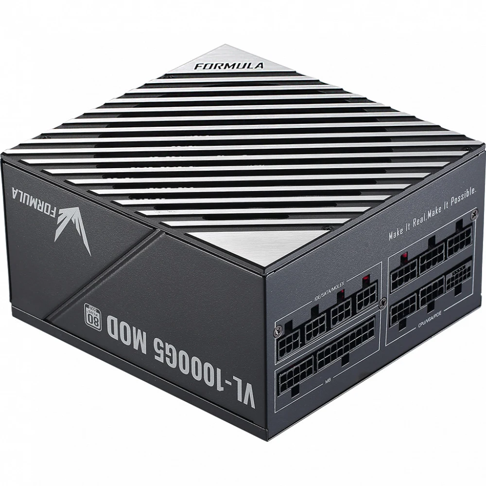 Блок питания Formula ATX 1000W VL-1000G5 MOD Gen.5 80+ gold (20+4pin) APFC 140mm fan lt.blue LED 9xSATA Cab Manag RTL [VL-1000G5]