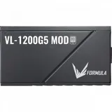 Блок питания Formula ATX 1200W VL-1200G5 MOD Gen5 80+ gold 24pin APFC 140mm fan lt.blue LED 7xSATA Cab Manag RTL