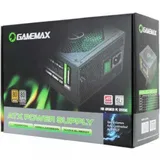 Блок питания, Gamemax, GM 500G, 211904000001, 500W, ATX, 90+ Gold, APFC, 20+4 pin, 4+4pin, 5*Sata, 3*Molex, 1*PCI-E 6+2 pin, Вентилятор 12см, Кабель питания, Чёрный