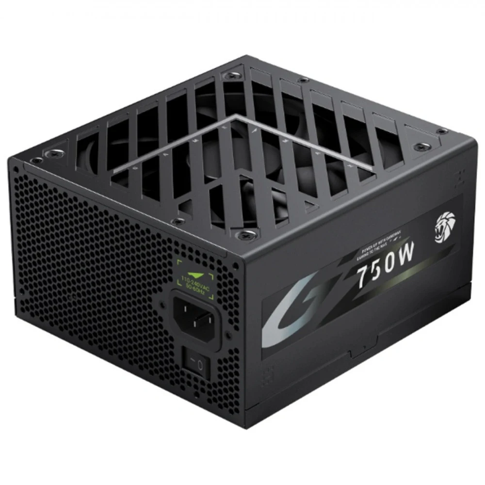Блок питания, Gamemax, GZ 750G Gold, 2121-0750B0030, 750W, ATX 3.1, ATX, Вентилятор 14см, 20+4 pin, 4*PCI-E 6+2 pin, 6*SATA, 3*Molex, 16*4+4 pin, 150*160*86mm мм, Черный
