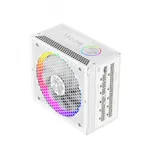 Блок питания, Gamemax, RGB PRO 1300P WH, 2110-1300B0026, 1300W, Platinum, ATX3.1, APFC, 20+4 pin, 2*4+4pin, 10*Sata, 3*Molex, 4*PCI-E 6+2 pin, 1*PCI-E 12+4pin, Modular, Вентилятор 14см, 165*150*86 с