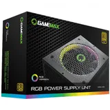 Блок питания, Gamemax, RGB750 PRO Gold, 213610500002, 750W, ATX, 80+ Gold, 20+4 pin, 2*4+4pin, 8*Sata, 3*Molex, 1*FDD, 2*PCI-E 6+2 pin, Modular, Вентилятор 14 см, Подсветка RGB, Чёрный