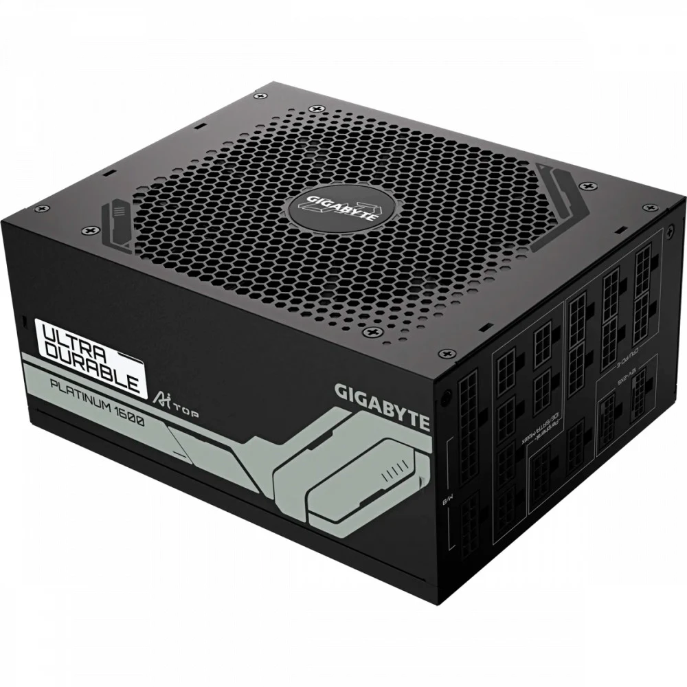 Блок питания ПК Gigabyte UD1600PM PG5 AI TOP 1600W, 80Plus, Platinum, Полностью модульный, PCIe Gen 5.0, ATX 3.1 compatible