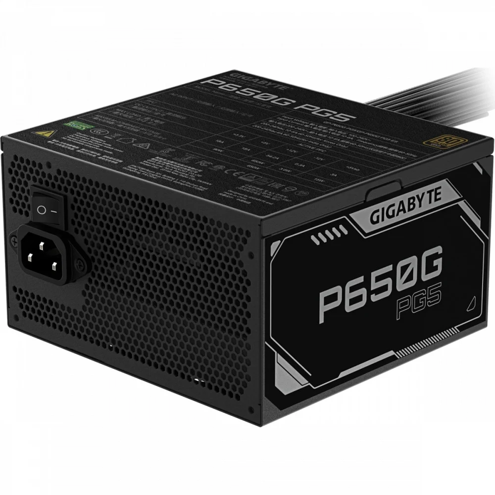Блок питания ПК Gigabyte P650G PG5 650W, 80Plus, Gold